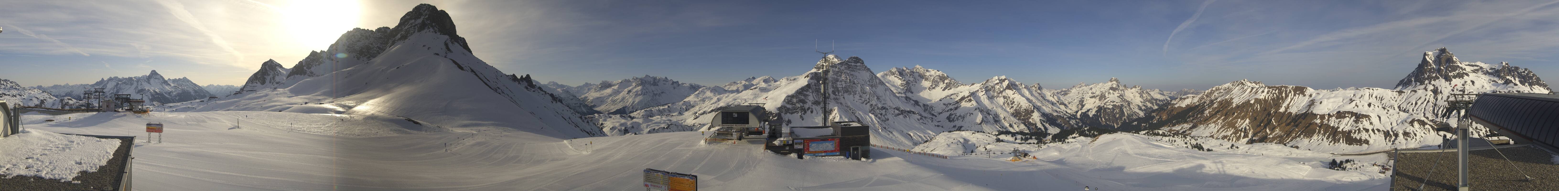 Archiv Foto Webcam Warth Schröcken - Panorama Saloberjet