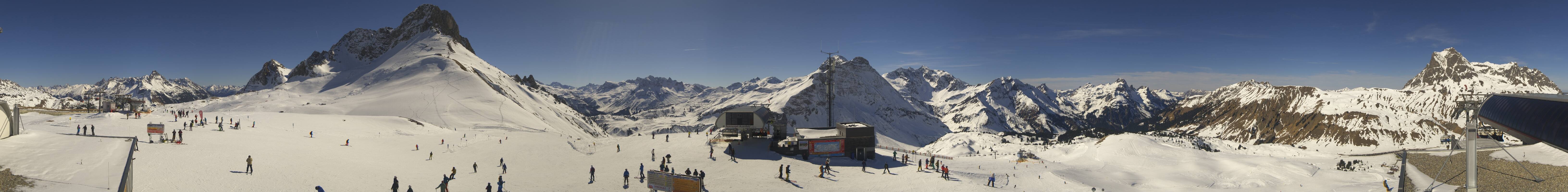 Archiv Foto Webcam Warth Schröcken - Panorama Saloberjet