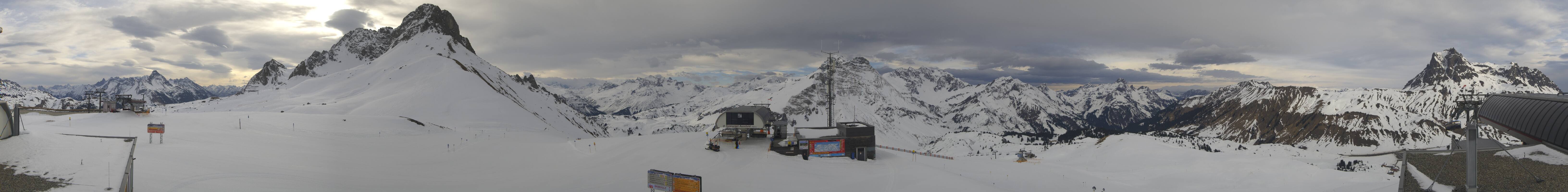 Archiv Foto Webcam Warth Schröcken - Panorama Saloberjet