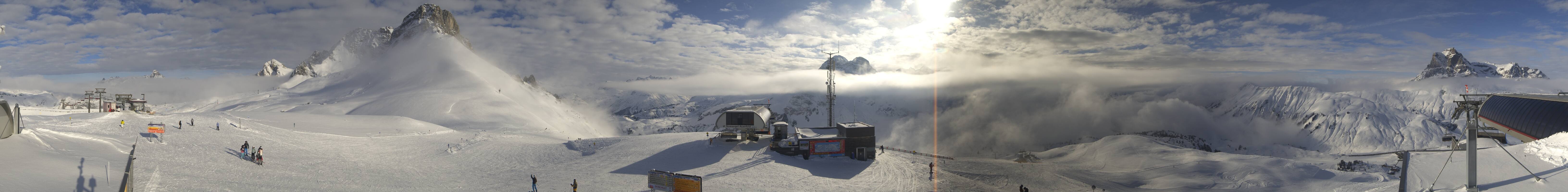 Archiv Foto Webcam Warth Schröcken - Panorama Saloberjet