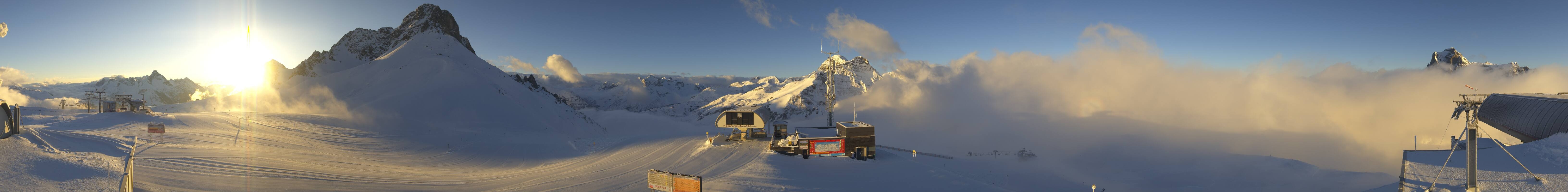 Archiv Foto Webcam Warth Schröcken - Panorama Saloberjet