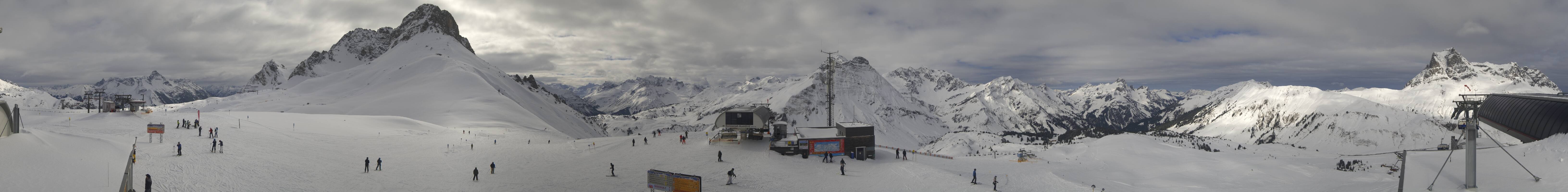 Archiv Foto Webcam Warth Schröcken - Panorama Saloberjet