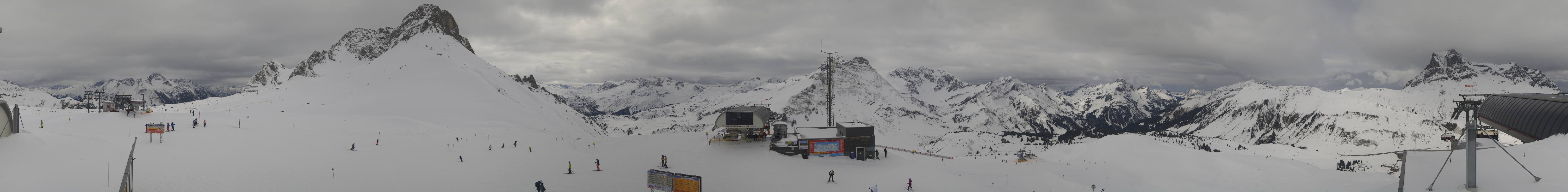 Archiv Foto Webcam Warth Schröcken - Panorama Saloberjet