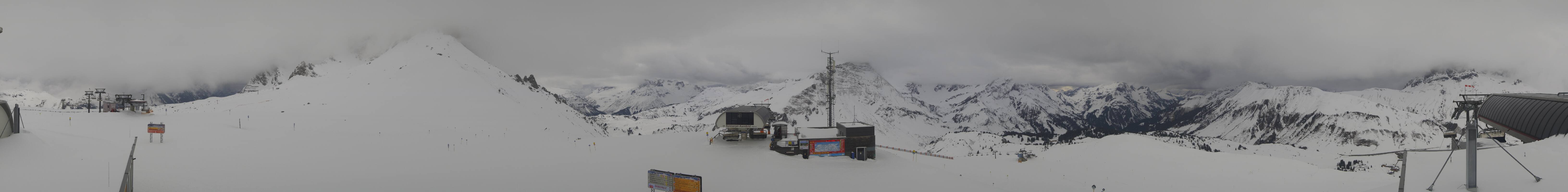 Archiv Foto Webcam Warth Schröcken - Panorama Saloberjet