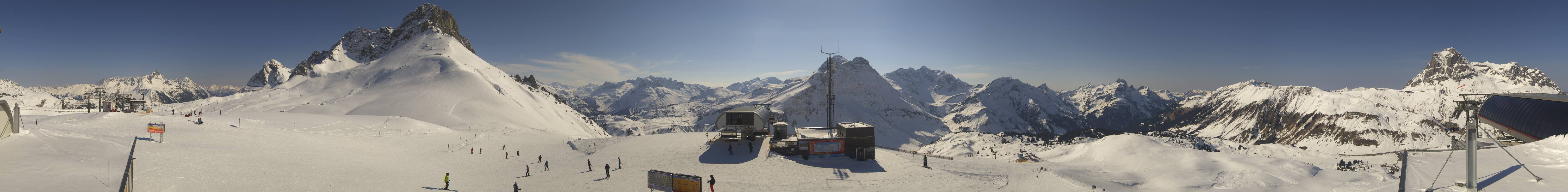 Archiv Foto Webcam Warth Schröcken - Panorama Saloberjet