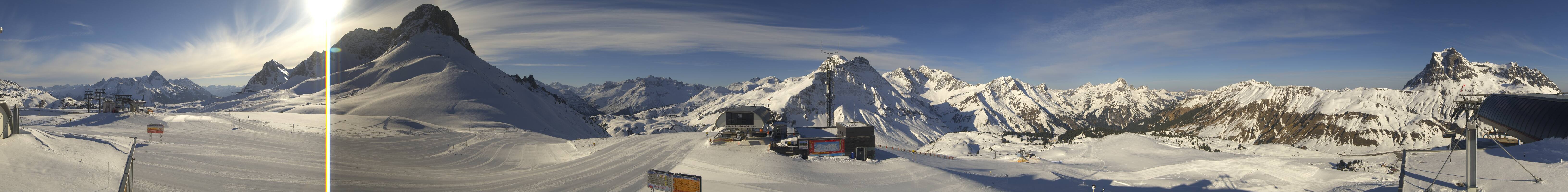 Archiv Foto Webcam Warth Schröcken - Panorama Saloberjet