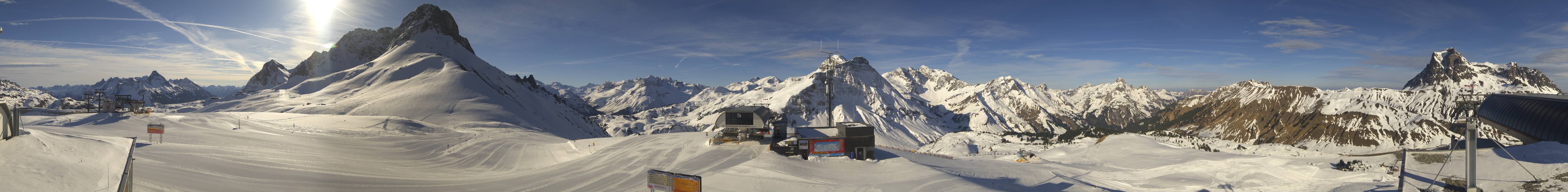 Archiv Foto Webcam Warth Schröcken - Panorama Saloberjet