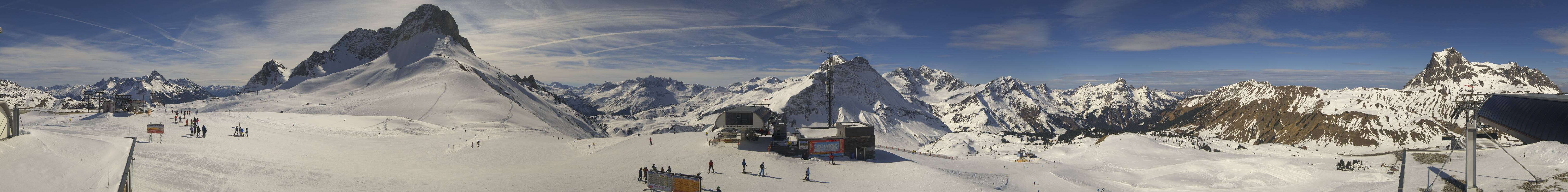 Archiv Foto Webcam Warth Schröcken - Panorama Saloberjet