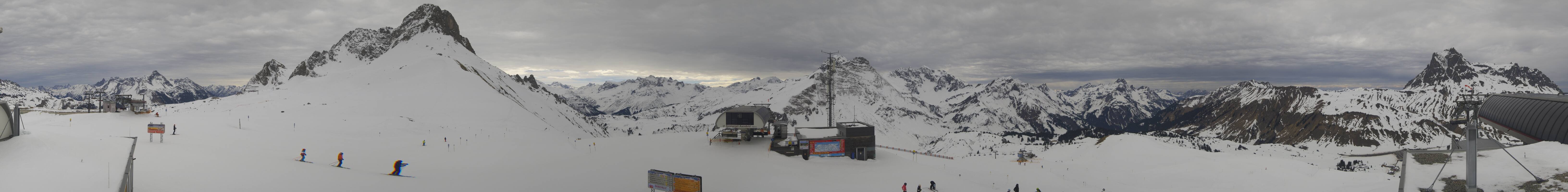 Archiv Foto Webcam Warth Schröcken - Panorama Saloberjet