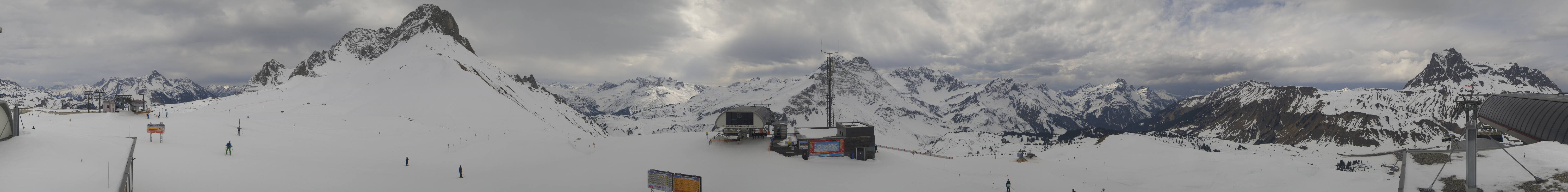 Archiv Foto Webcam Warth Schröcken - Panorama Saloberjet