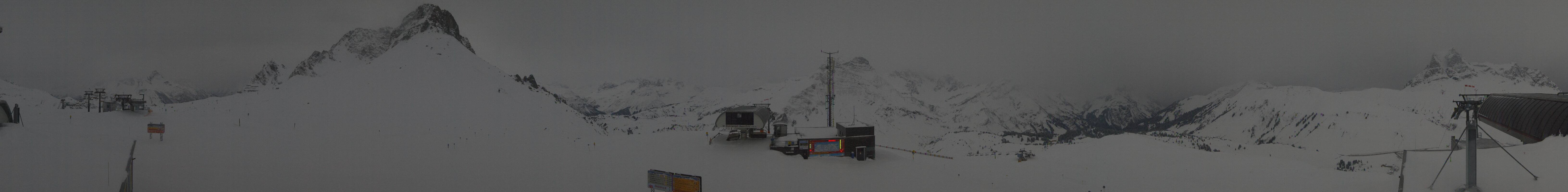 Archiv Foto Webcam Warth Schröcken - Panorama Saloberjet