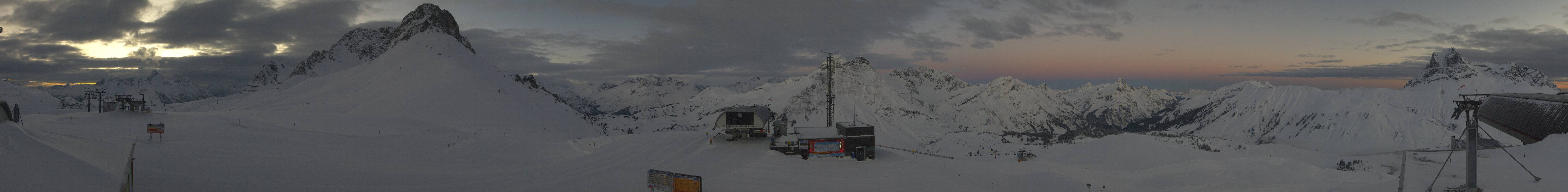 Archiv Foto Webcam Warth Schröcken - Panorama Saloberjet