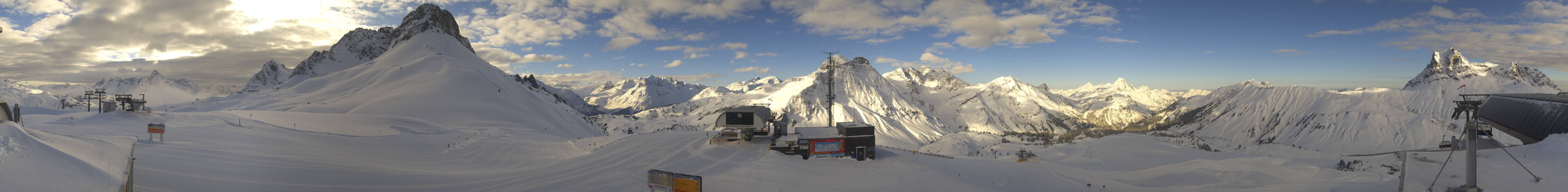 Archiv Foto Webcam Warth Schröcken - Panorama Saloberjet