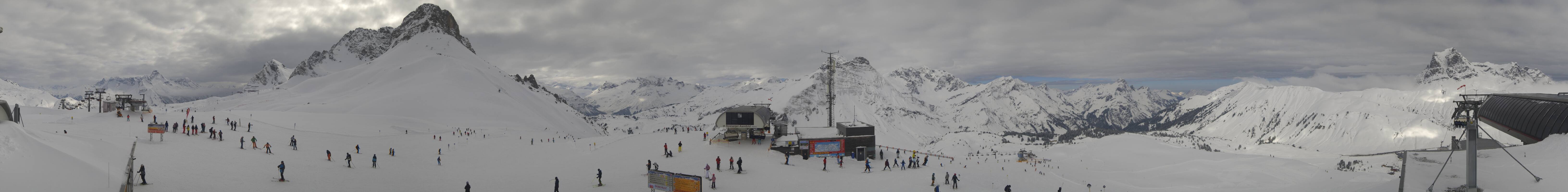 Archiv Foto Webcam Warth Schröcken - Panorama Saloberjet