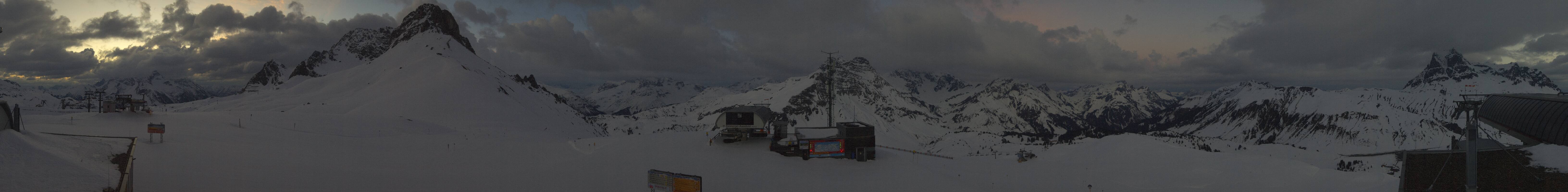 Archiv Foto Webcam Warth Schröcken - Panorama Saloberjet