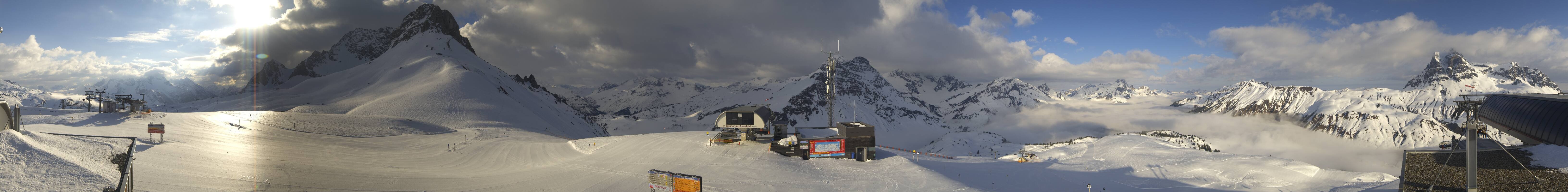 Archiv Foto Webcam Warth Schröcken - Panorama Saloberjet