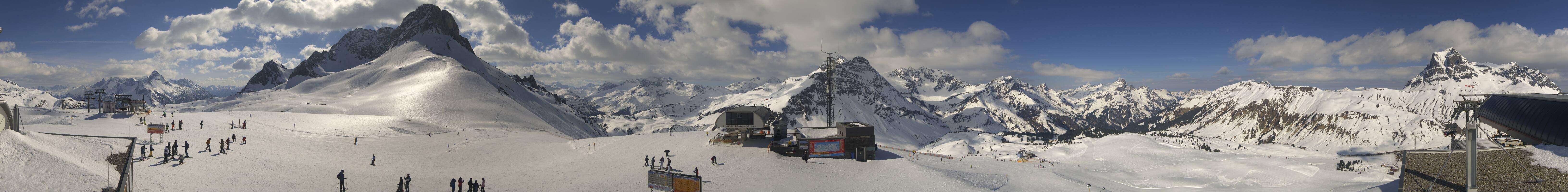 Archiv Foto Webcam Warth Schröcken - Panorama Saloberjet