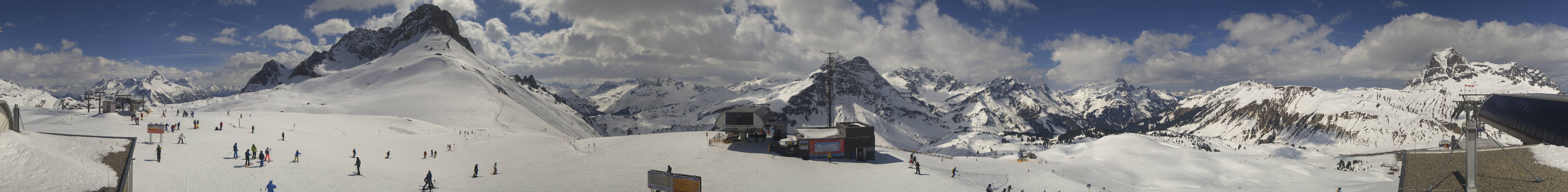 Archiv Foto Webcam Warth Schröcken - Panorama Saloberjet