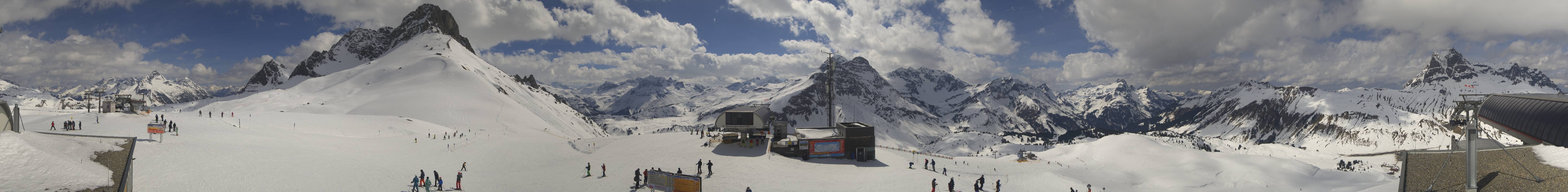 Archiv Foto Webcam Warth Schröcken - Panorama Saloberjet