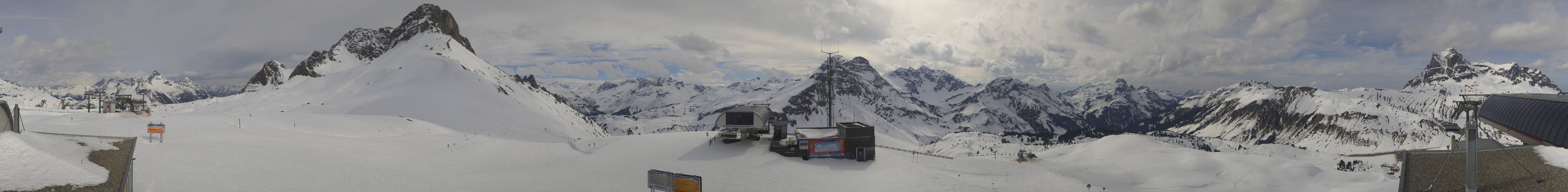 Archiv Foto Webcam Warth Schröcken - Panorama Saloberjet