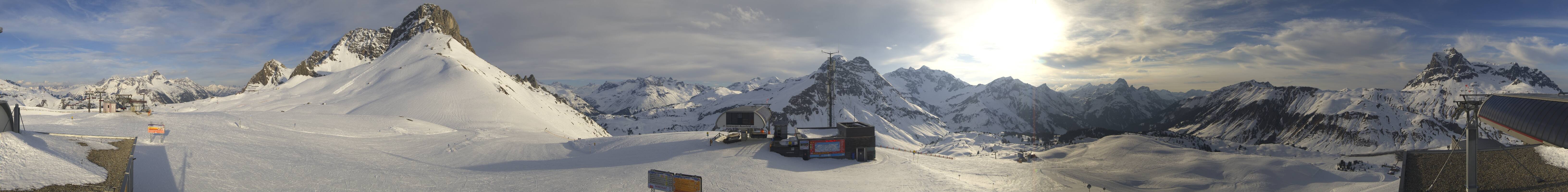 Archiv Foto Webcam Warth Schröcken - Panorama Saloberjet