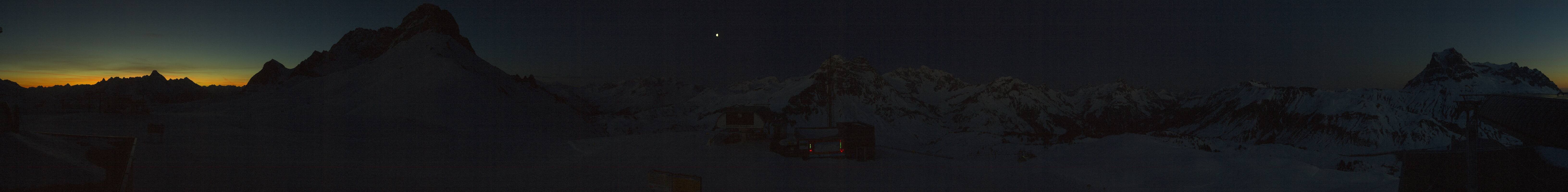 Archiv Foto Webcam Warth Schröcken - Panorama Saloberjet