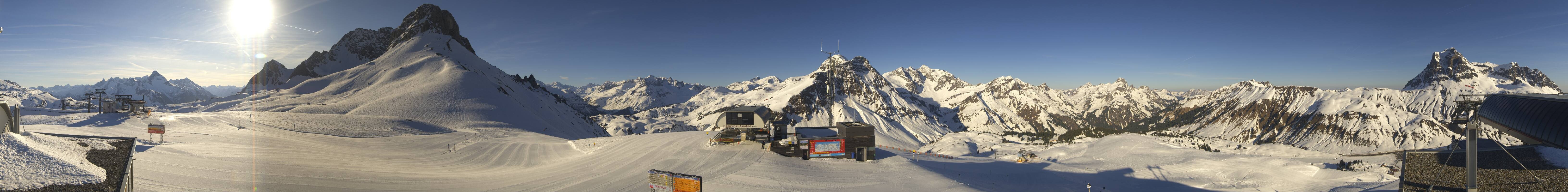 Archiv Foto Webcam Warth Schröcken - Panorama Saloberjet