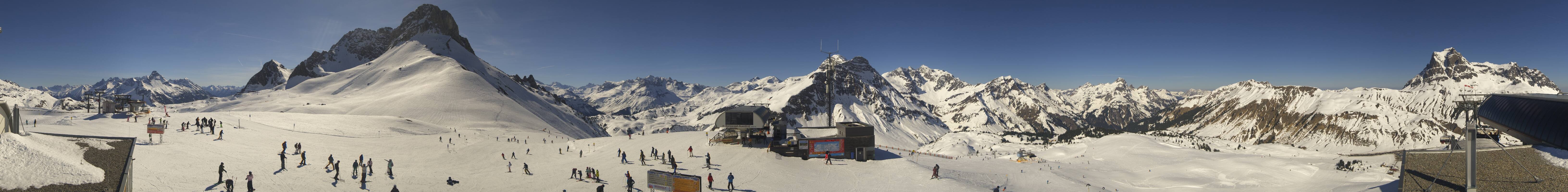 Archiv Foto Webcam Warth Schröcken - Panorama Saloberjet