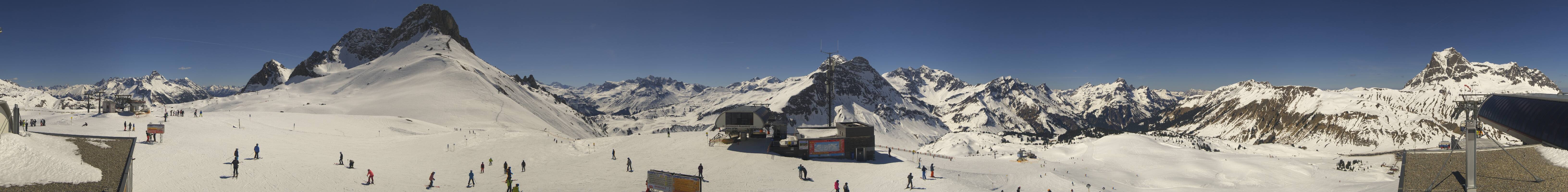 Archiv Foto Webcam Warth Schröcken - Panorama Saloberjet