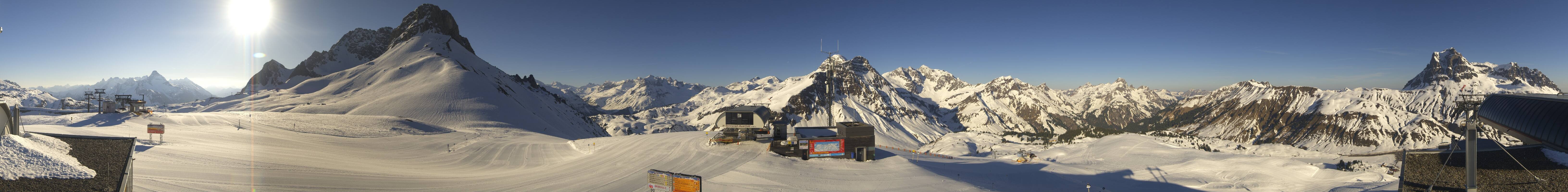 Archiv Foto Webcam Warth Schröcken - Panorama Saloberjet