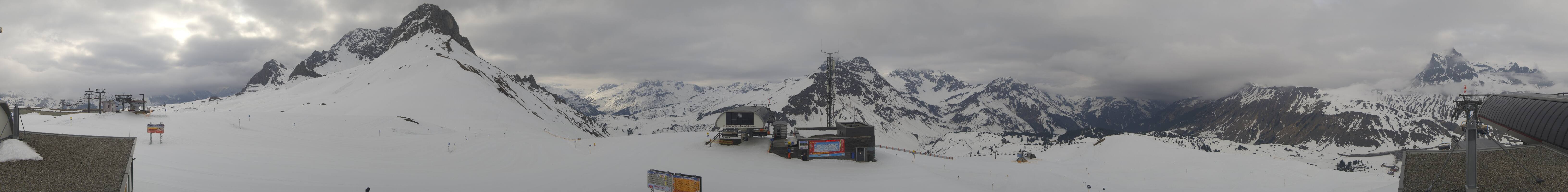 Archiv Foto Webcam Warth Schröcken - Panorama Saloberjet