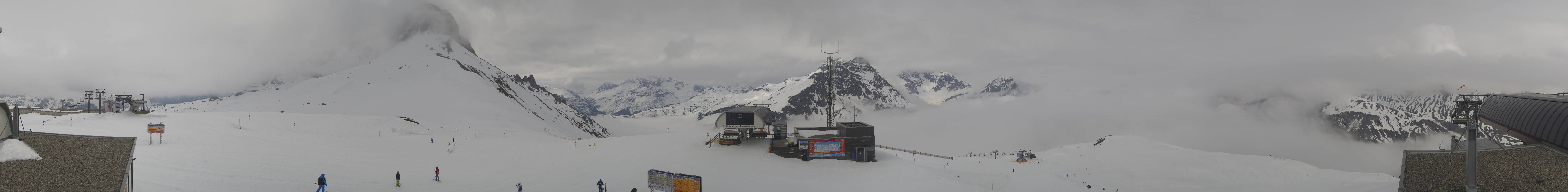 Archiv Foto Webcam Warth Schröcken - Panorama Saloberjet