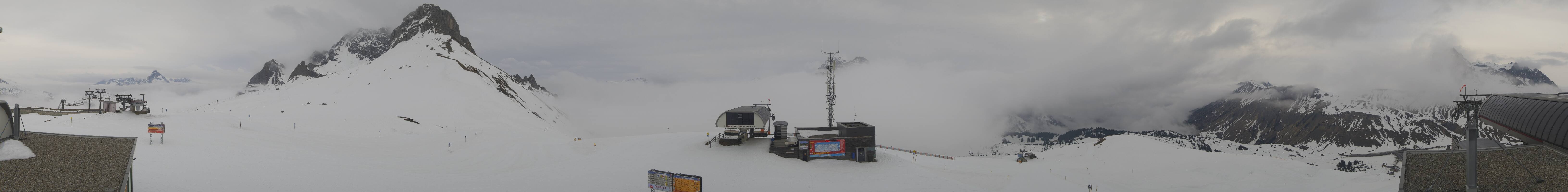 Archiv Foto Webcam Warth Schröcken - Panorama Saloberjet