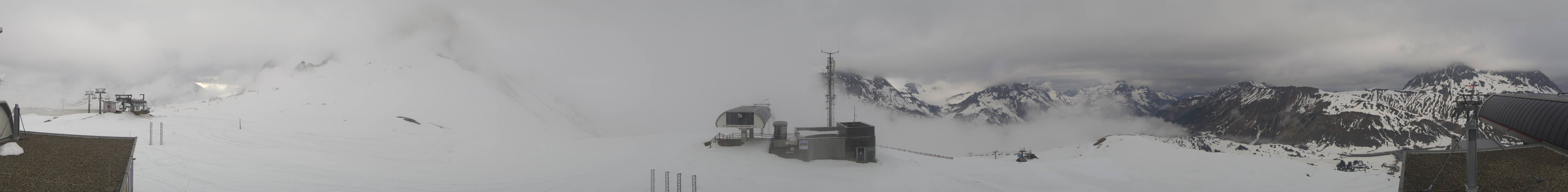 Archiv Foto Webcam Warth Schröcken - Panorama Saloberjet