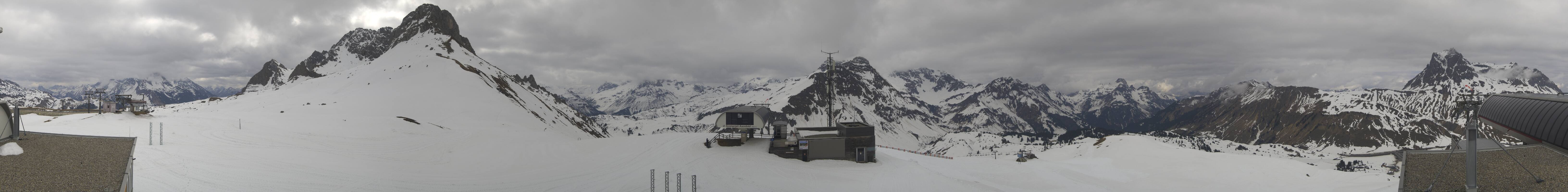 Archiv Foto Webcam Warth Schröcken - Panorama Saloberjet