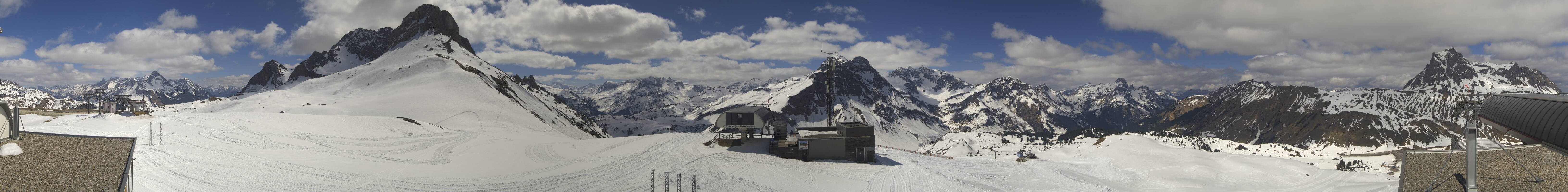 Archiv Foto Webcam Warth Schröcken - Panorama Saloberjet