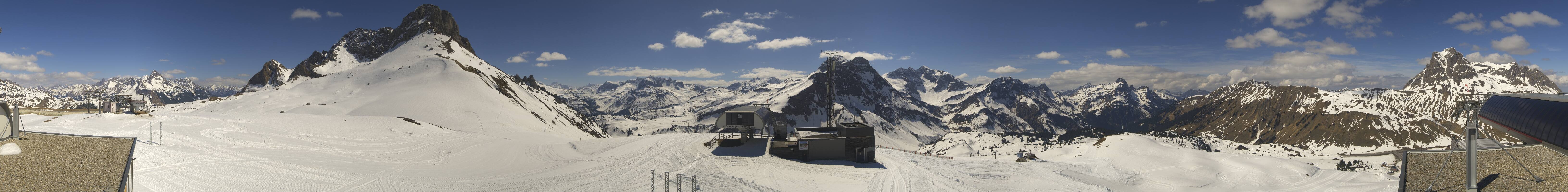 Archiv Foto Webcam Warth Schröcken - Panorama Saloberjet