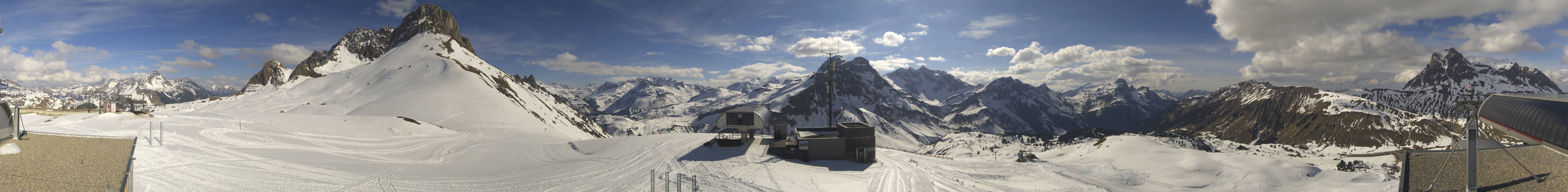 Archiv Foto Webcam Warth Schröcken - Panorama Saloberjet