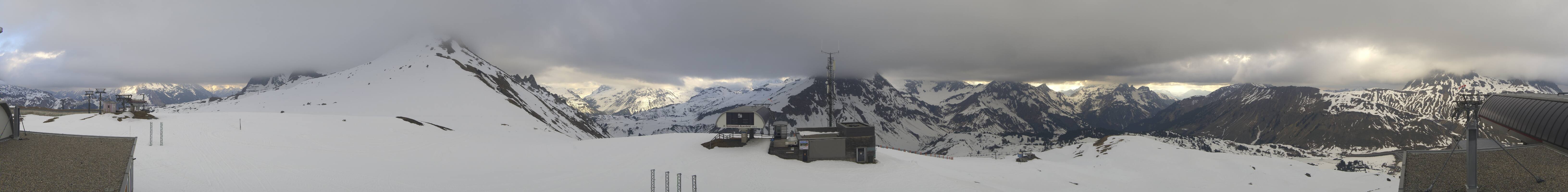 Archiv Foto Webcam Warth Schröcken - Panorama Saloberjet