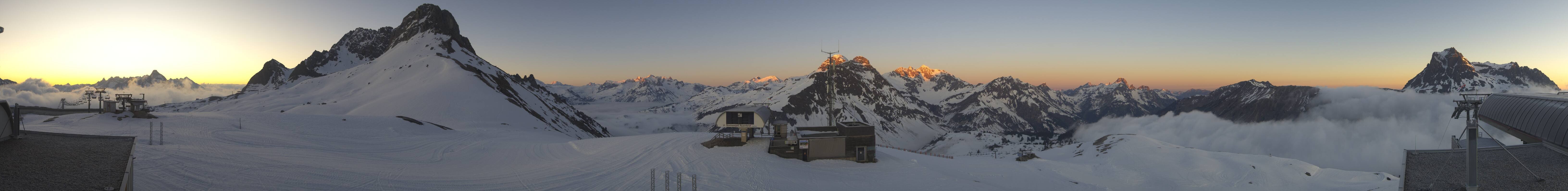 Archived image Webcam Panoramic view Warth Schröcken