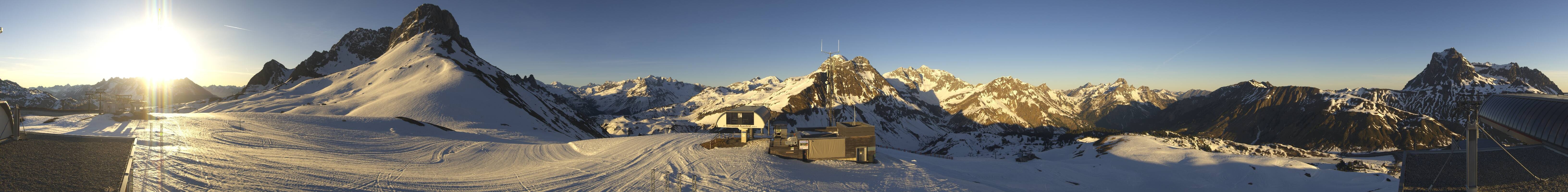 Archiv Foto Webcam Warth Schröcken - Panorama Saloberjet