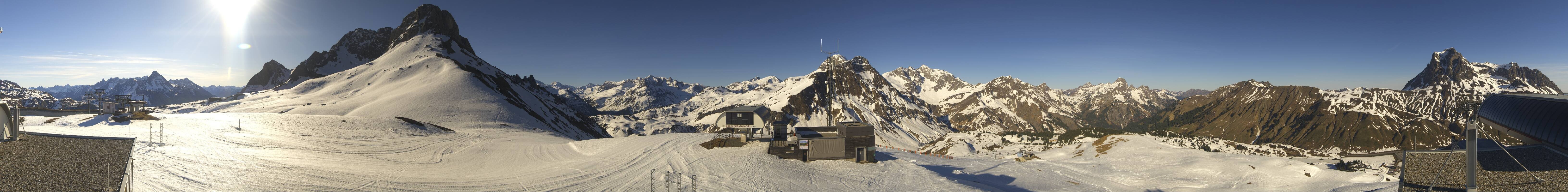 Archiv Foto Webcam Warth Schröcken - Panorama Saloberjet