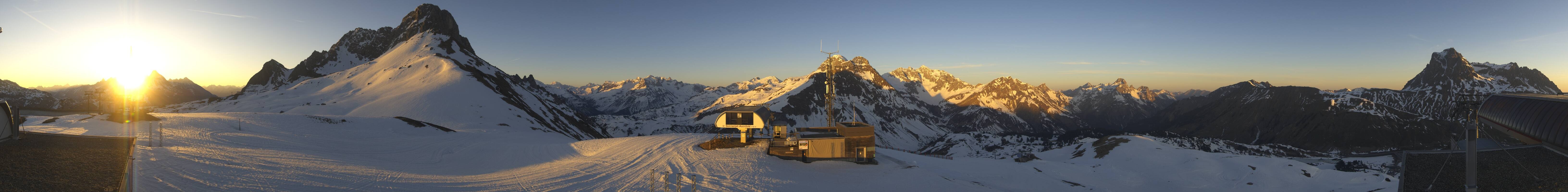 Archiv Foto Webcam Warth Schröcken - Panorama Saloberjet