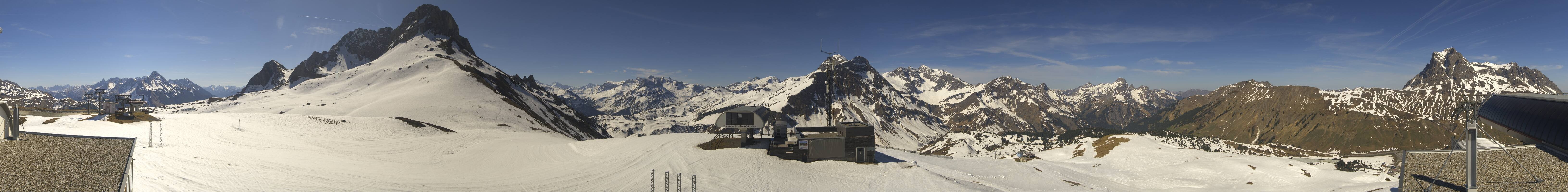 Archiv Foto Webcam Warth Schröcken - Panorama Saloberjet