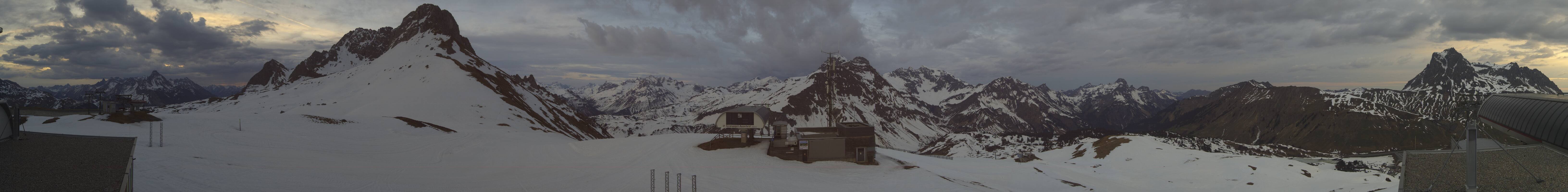 Archiv Foto Webcam Warth Schröcken - Panorama Saloberjet