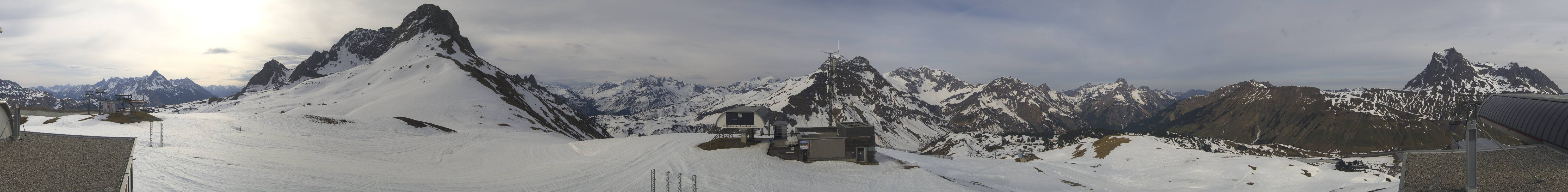 Archiv Foto Webcam Warth Schröcken - Panorama Saloberjet