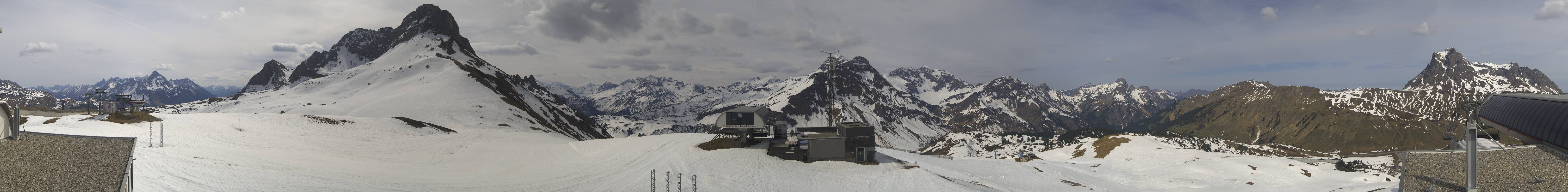 Archiv Foto Webcam Warth Schröcken - Panorama Saloberjet