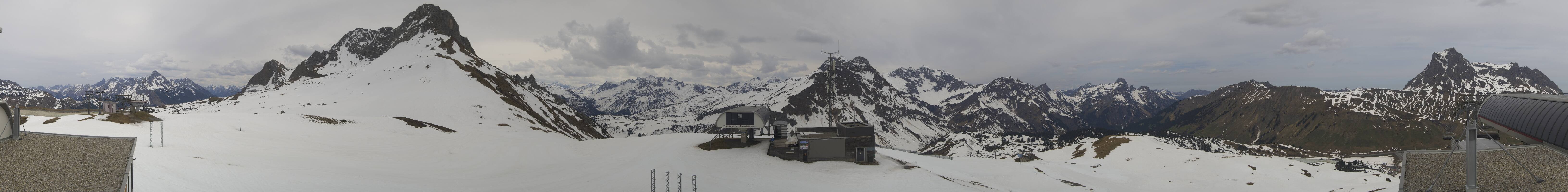 Archiv Foto Webcam Warth Schröcken - Panorama Saloberjet