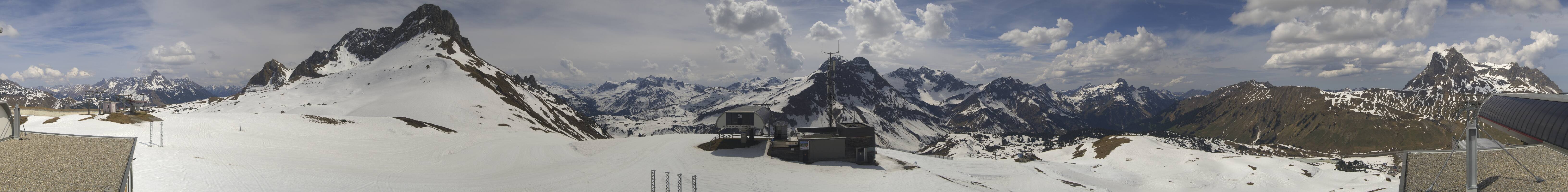 Archiv Foto Webcam Warth Schröcken - Panorama Saloberjet