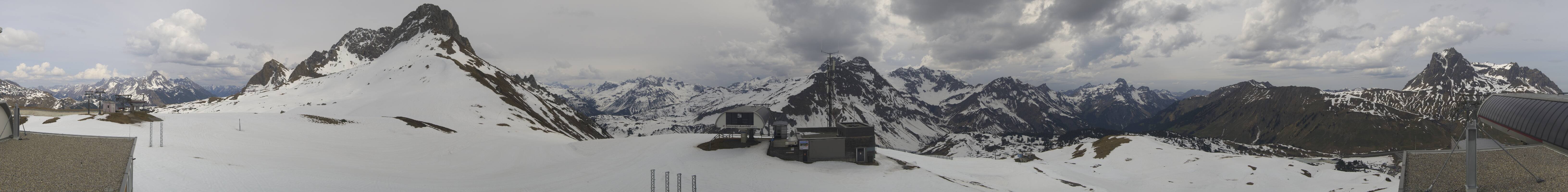 Archiv Foto Webcam Warth Schröcken - Panorama Saloberjet